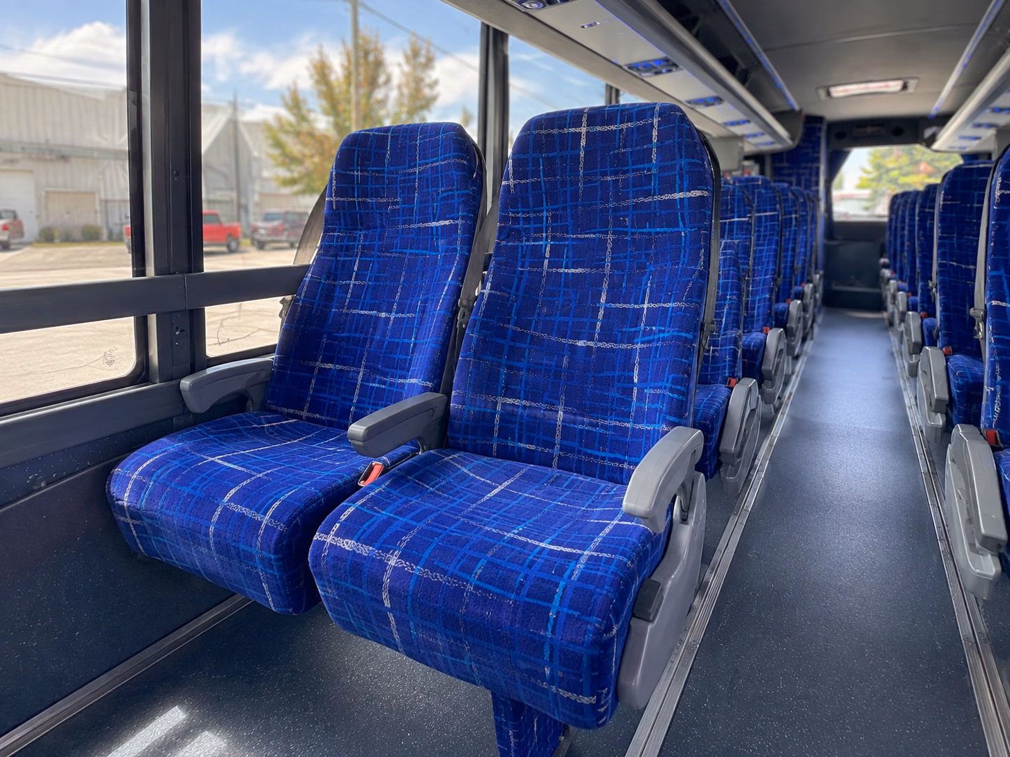 newport news charter bus services interior